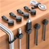 EOIWUY 8 Pezzi Fermacavi Adesivi con Fascette Cavi Silicone Regolabili [2 in 1], [Regolazione Fluida & Blocco 1s] Magnetico Organizer Cavi, Organizzatore Cavi Clip per TV, PC, Scrivania, Casa, Ufficio