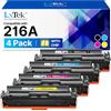 LxTek 216A Con Chip Cartucce Toner Compatibili per HP 216A W2410A Toner per HP Color Laserjet Pro MFP M183fw M182n M183fdw M182nw M155a M155dw M155nw M182 M155 (Nero Ciano Giallo Magenta, 4-Pack)