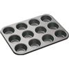 MASTER CLASS Teglia per 12 Muffin, Stampo Cupcake, Antiaderente, 35 cm x 27 cm, Grigio