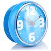 TOPINCN Orologio da Bagno Impermeabile con Ventosa, Timer da Parete per Doccia Orologio da Parete da Cucina Timer Orologio da Interno Accessori da Bagno (Blu)