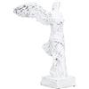 Zerodis Statua Vittoria Alata di Samotrace, Scultura Dea, Scultura Greca in Resina con Piatto Antiscivolo per Decorazione Casa Ufficio Salotto (BS1055-M-white)