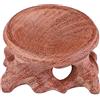 HEEPDD Supporto Sfera Legno Palissandro 5cm Diametro, Base Espositore Decorativa Sfera Cristallo, Piedistallo Anello Incensiere per Meditazione Reiki, Antiscivolo con Tappetino 3mm