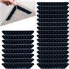 Kryzulax Antiscivolo per Tappeti,24 Pezzi Adesivo Antiscivolo da Tappeto Gripper,Lavabile e Riutilizzabile,13 x 2,5 cm,per Tappeti per Pavimenti in Fissare Il Tappeto(Nero)