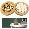 suuosl Diffusore di Oli Essenziali senza Acqua con Pietra Profumata e Scatola di Legno Magnetica, Aromaterapia Naturale per Soggiorno, Bagno, Ufficio, Auto e Camera da Letto, Decorazione e Relax in Viaggio