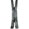 Erlif Cerniera in plastica nera o metallo divisibile o divisibile in 2 vie, 5 mm o 8 mm (impermeabile (7 mm) - divisibile in 2 vie, 70 cm)