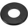 PATIKIL Flangia Divisa a Parete, 44mm Copriforo con Piastra Autoadesiva Rotonda in ABS Copri Tubi Termosifoni Copertura per Decorazione Rubinetto Tubo Acqua Bagno Cucina, Nero