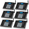 SANZUCO Interfoni wireless per la casa, citofono aggiornato da 1615 m, 9 canali 2 codici, full duplex, vivavoce, sistema interfono wireless per casa, anziani, ufficio, con risposta automatica (6 pezzi