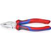 KNIPEX Pinza universale cromata con manici comfort 200 mm, 03 05 200