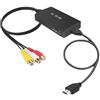 Yurhuit Convertitore Compatibile da AV un Convertitore Video da Audio un Adattatore Compatibile