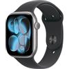 Apple Watch Series 11 space grey aluminium 46mm 4G black sport band Size M/L