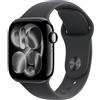 Apple Watch Series 11 jet black aluminium 42mm black sport band Size S/M