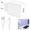 Syluxa Caricabatterie Da 5 V 2 A, Adattatore Da Parete USB Con Spina USB C E Cavo Di Ricarica Rapida Da 2 M, 2 A, Compatibile Con IPhone/Samsung/Xiaomi/lettori Di Ebook/cuffie/giocattoli/lampade Da Tavolo/te