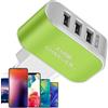 Generic Cubo di ricarica USB | Blocco di ricarica USB compatto a 3 porte - di ricarica luminosa intelligente | Adatto per telefono cellulare, uso domestico e viaggi