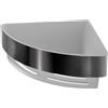 Inda Cestino portaoggetti L.18 H.7 cm angolare estraibile acciaio inox nero