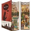 Tonecheer DIY Book Nook Kit Wooden Model Kit 3D Puzzle for Adults to Build Minia