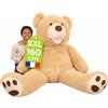 bananair Orsacchiotto XXL Gigante (da 130 cm a 340 cm) Orso de Peluche 160 cm