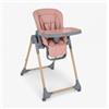 Kikka Boo Kikkaboo Seggiolone Pappa Regolabile in Altezza e Reclinabile OLIVE 2 PINK