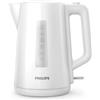 Philips serie 3000 Bollitore Ampia Capacità 1,7l, Protezione dall'Accensione a Secco, Indicatore per le Tazze, Filtro Anticalcare, Coperchio a Molla con Pulsante, Base Girevole a 360° (HD9318/00)