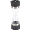 ACOLY Macina sale e pepe 2 in 1, macina spezie ricaricabile a doppia testa con rotore in ceramica, grana regolabile per picnic, cene, feste, barbecue