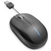 Kensington K72339EU Mouse Pro Fito con USB e Cavo Retrattile Nero