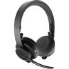 LOGITECH VC Logitech Zone Wireless Plus - Cuffie - On-Ear - Bluetooth - Senza fili - Cancellazione attiva del rumore - Isolamento del rumore - Grafite - per Microsoft Teams