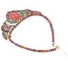 BESTOYARD Collana girocollo bavaglino etnico Collares multicolore fatto a mano perline Gioielli Boho per donne (rosso)