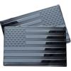 Generico Decalcomania 'emblema della bandiera americana - Adesivo distintivo patriottico da 2 pezzi, design scavato in alluminio metallico opaco | Decorazione durevole della carrozzeria 3D per veicoli