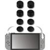 Konix Set di 8 thumb grip per joystick Joy-Con Nintendo Switch 2 - Altezza regolabile - Nero