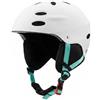 Wswqop Casco Protettivo con Guo Resistente per Adulti con Ventilazione E Imbottitura Confortevole per Snowboard Escursioni Adatto per Sport Invernali Slope Stagionali Montagna, Bianco, S【51-54CM】
