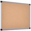 Bi-Office Pannello In Sughero Maya Con Cornice In Alluminio, Bachecha Per Avvisi In Sughero Elastico ed Auto-Rigenerante, 60 x 45 cm
