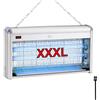 SOLEILUX Lampada Insetticida XXXL Antizanzare Elettrico 40w (2x20w), Zanzariera Elettrica contro Insetti, Zanzare e Mosche - Con catena e spazzolina per pulizia