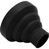 Generic Diffusore Universale Pieghevole per Asciugacapelli per Capelli Ricci Perfetti Diffusore Pieghevole Viaggio Portatile per Asciugacapelli 4-5 Cm (BLACK)