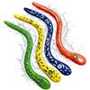 HOMAVEL Set di 4 piccoli animali marini galleggianti, decorazione cava in plastica per piscina, vasca da bagno, vasca idromassaggio e laghetto, regalo per adulti (serpente)
