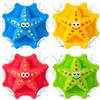 HOMAVEL Set di 4 piccoli animali marini galleggianti, decorazione cava in plastica per piscina, vasca da bagno, vasca idromassaggio e laghetto, regalo per adulti (stelle marine)