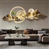 BEBANE Decorazione artistica da parete 3D, orologio da parete 3D, orologio da parete moderno con luce LED, per ingresso, corridoio, alimentatore plug-in(A,35 * 100cm/13.8 * 39.4in)