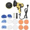 Klanata Lucidatrice Elettrica con Motore da 700 W e Velocità Variabile da 600 a 3700 Giri/min - Kit Tampone con Spina UE 220 V per Mobili Auto, Metallo, Legno e Piastrelle - Include