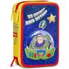 Seven Astuccio Toy Story 3 Zip, Triplo Scomparto, Completo di Matite, Pennarelli, Colori, Accessori Zaino, Elementari, Medie, Superiori, Blue Deep, Bambine e Ragazze, rosa