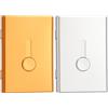 PATIKIL 2Pcs Porta Biglietti Da Visita Scorrevole Per Carte Oro/Argento