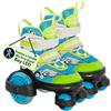 HUDORA My First Quad LED boy - misure 26-29 - pattini a rotelle di pregio con LED - pattini a rotelle comodi regolabili su 4 misure - pattini di stile per bambini/e fino a 20kg