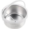 harayaa Ciotola per sciogliere la cera Scaldacera per sostituzione barattolo interno in alluminio 400 Portatile con manico per vaso per cera per macchina