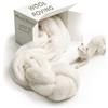 Desert Breeze Distributing 100% lana naturale Roving,Lana che può essere cucita da una macchina da cucire, Pulito, 29,5 micron, non colorato,