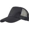 Atlantis Rapper Cotton 5 Panel Trucker Cap - Black/Black - OS