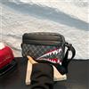 🦈 Borsa Tracolla Uomo Shark Style PU Grande Capacità Casual 20 cm Smartphone 👜