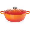 Le Creuset Marmitta Evolution in ghisa vetrificata con Coperchio, diameter 26 cm, Volume 4.1 L, Arancione, 21114260900430