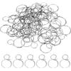 PATIKIL 0,71x0,47 Ganci per Lampadari Cristalli, Accessori per Lampade in Cristallo 50Pz Clip per Cristalli per Fissare Parti di Cristallo, Sostituzioni per Lampadari, Argento