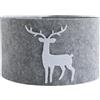 Toddmomy Grigio Natale Albero Collare Gonna Renna Collare Albero di Natale Cesto Anello Base Copertura o di Stuoia Supporto per La Fattoria Vacanza sotto La Decorazione