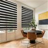 Blindecor Lira tenda a rullo giorno e notte, colore Nero, tenda per interni 100 x 250 cm (Larghezza x Altezza) | Dimensioni del tessuto 97 x 245 cm. Eleganti tende giorno e notte