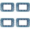 ZOREI Supporto Compatibile Con Vimar Arke, Supporto Per Scatola 502 503 504 507 (4, 3 Moduli/Posti)