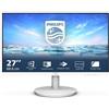 Philips 27" V Line LCD Monitor Full HD 1920x1080 White Display for PC or Gaming