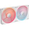 Corsair Icue Link Lx140-R Rgb - Geh?usel?fter - ReversE-L?fterbl?tter - 140 Mm - Wei? (packung Mit 2) (cO-9051056-Ww)